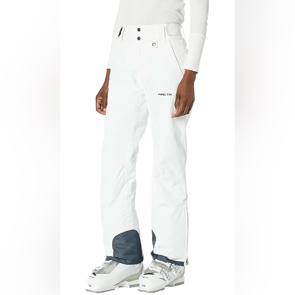 Arctix White Snow Pants with Dark Gray Accents
